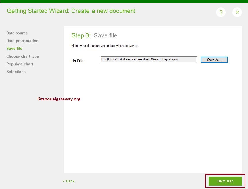 Create New QlikView Report Using Wizard 11