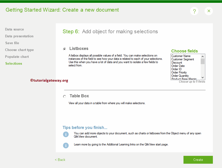 Create New QlikView Report Using Wizard 17