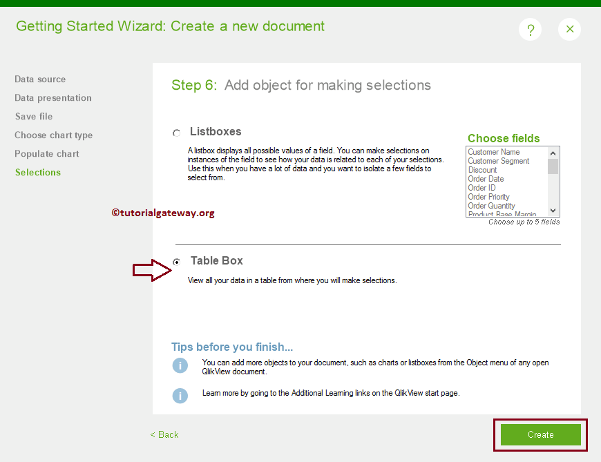 Create New QlikView Report Using Wizard 18