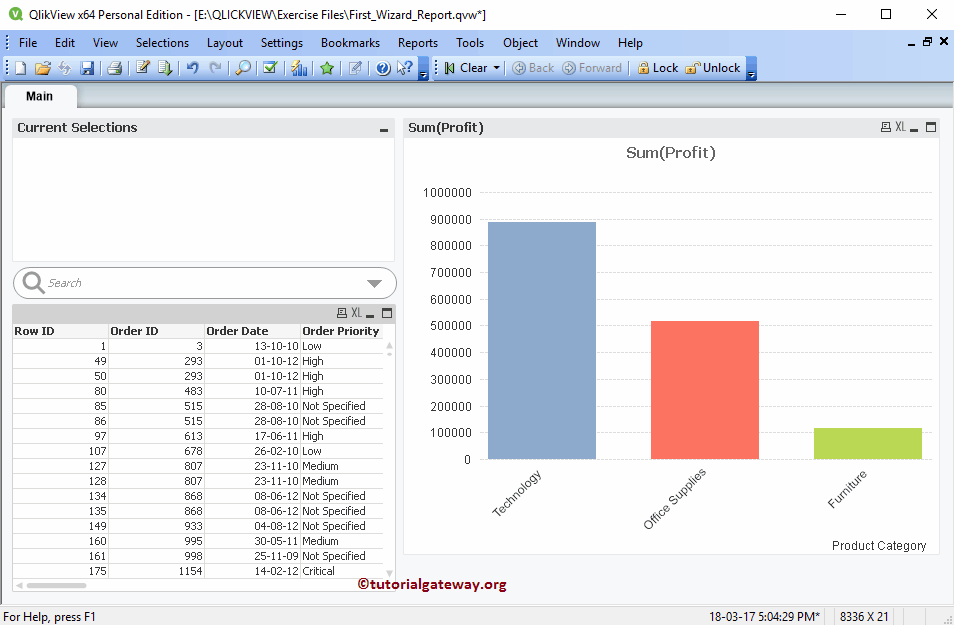Create New QlikView Report Using Wizard 19