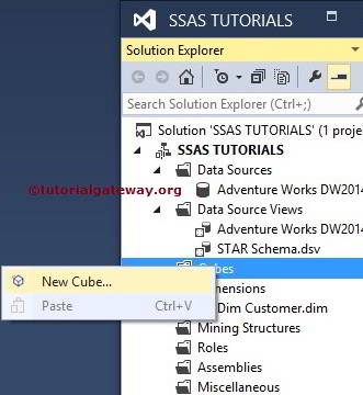 Create OLAP Cube in SSAS 1