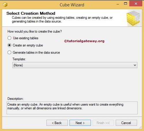 Create OLAP Cube in SSAS 3