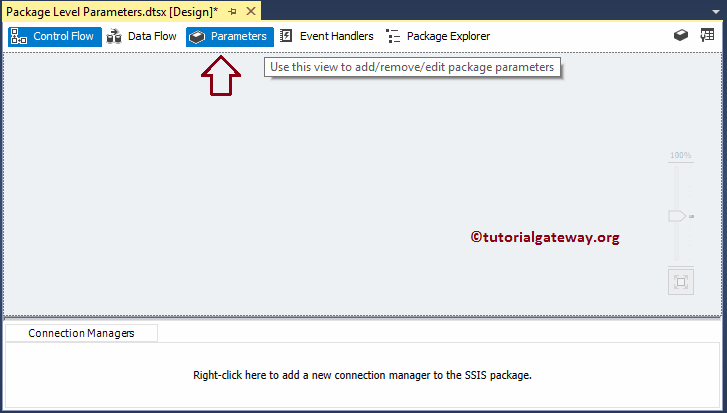 Create Package Parameters in SSIS