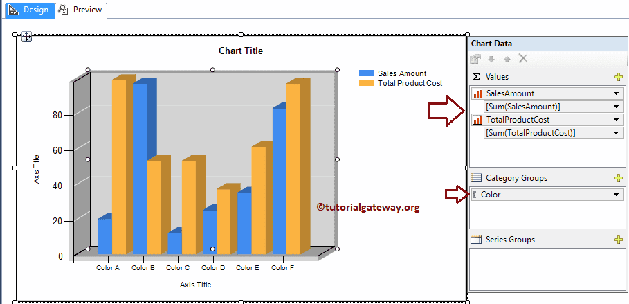 Add Values to Create Report using Stored Procedure