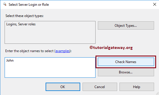 Choose the Login Name 6