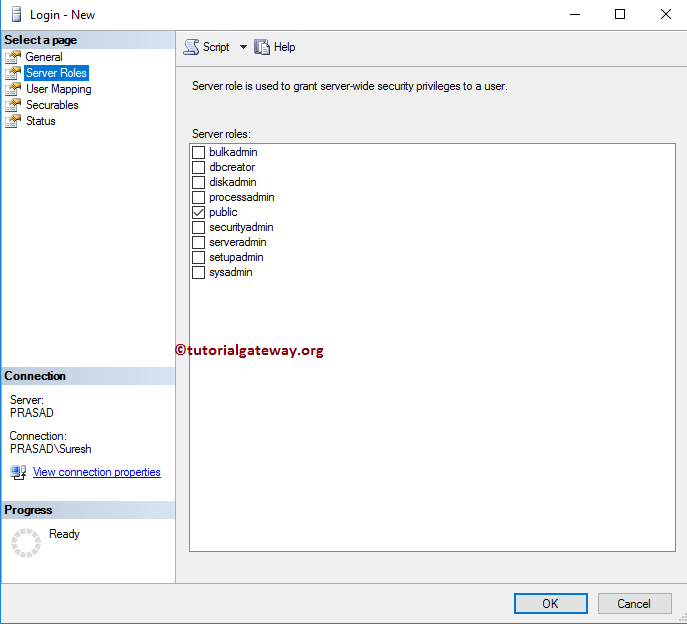 Assign Server Roles to User 6