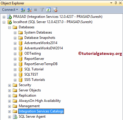 Open SSMS Object Explorer 1