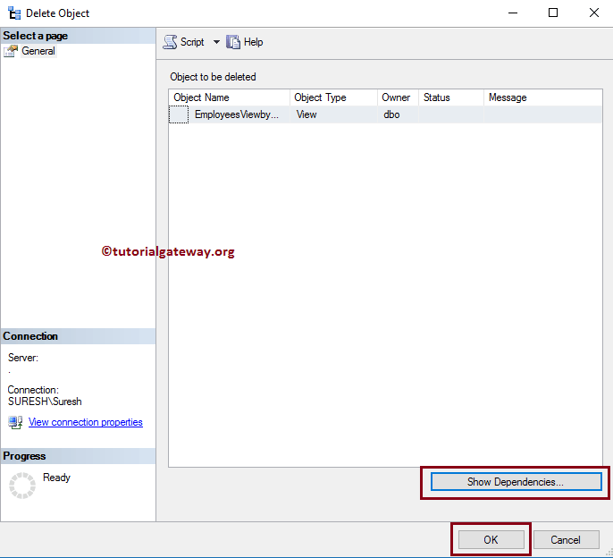 Delete the View Object 24