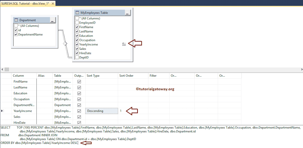 Create Views in SQL Server 8