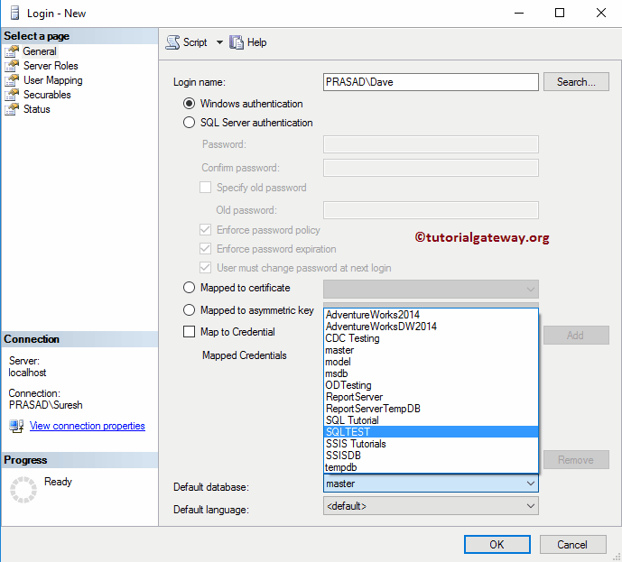 Create Windows Login 10
