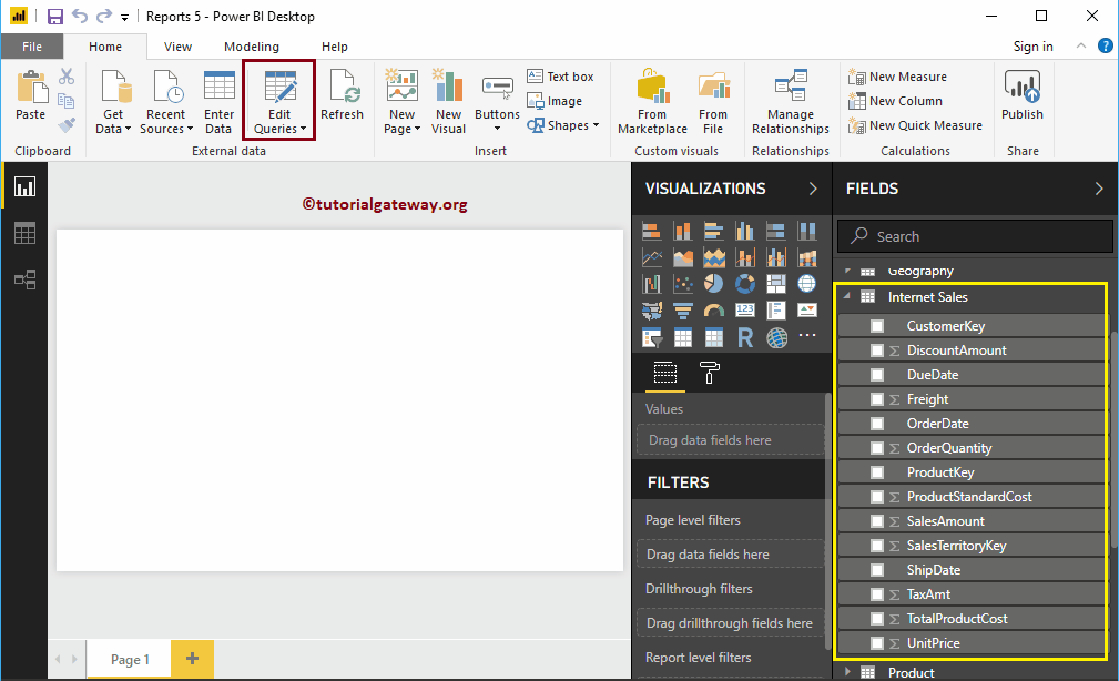 Click Edit Queries button