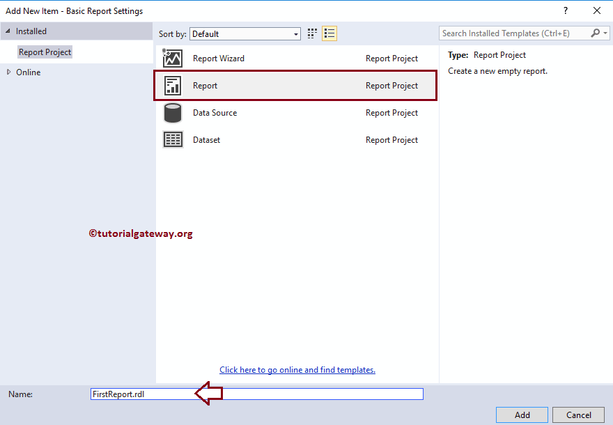 Create a New Report 5