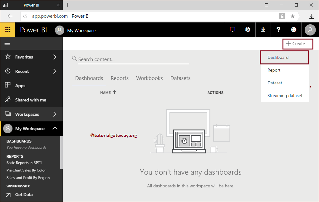 Click Create Button 3