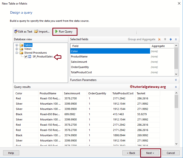 choose stored procedure 10