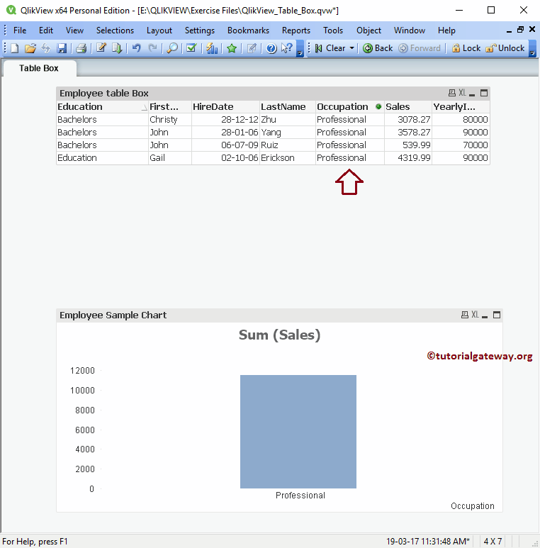 Creating Table Box 10