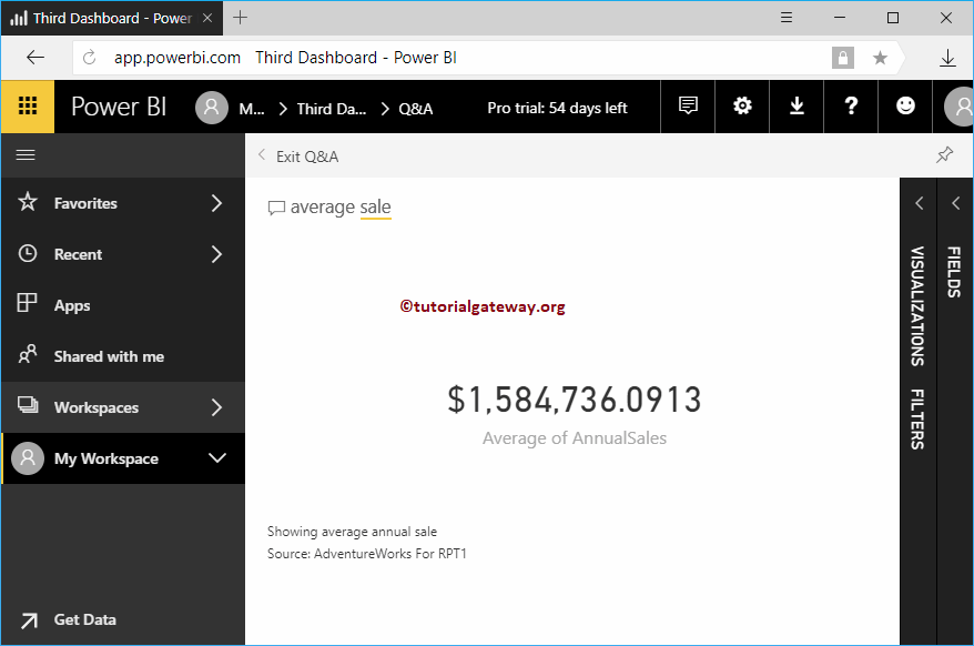 Customize Power BI Q&A Suggestions 9