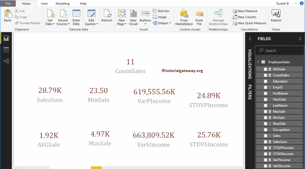 DAX Standard Deviation Formulas