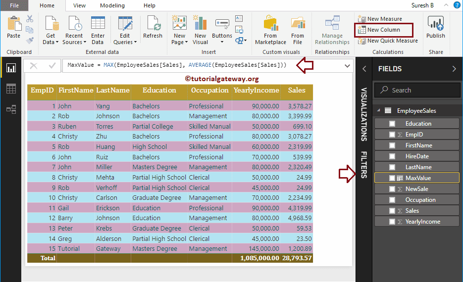 DAX Aggregate Functions 16