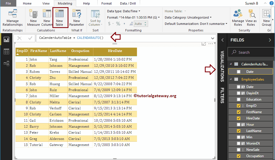 DAX CALENDARAUTO Function 20