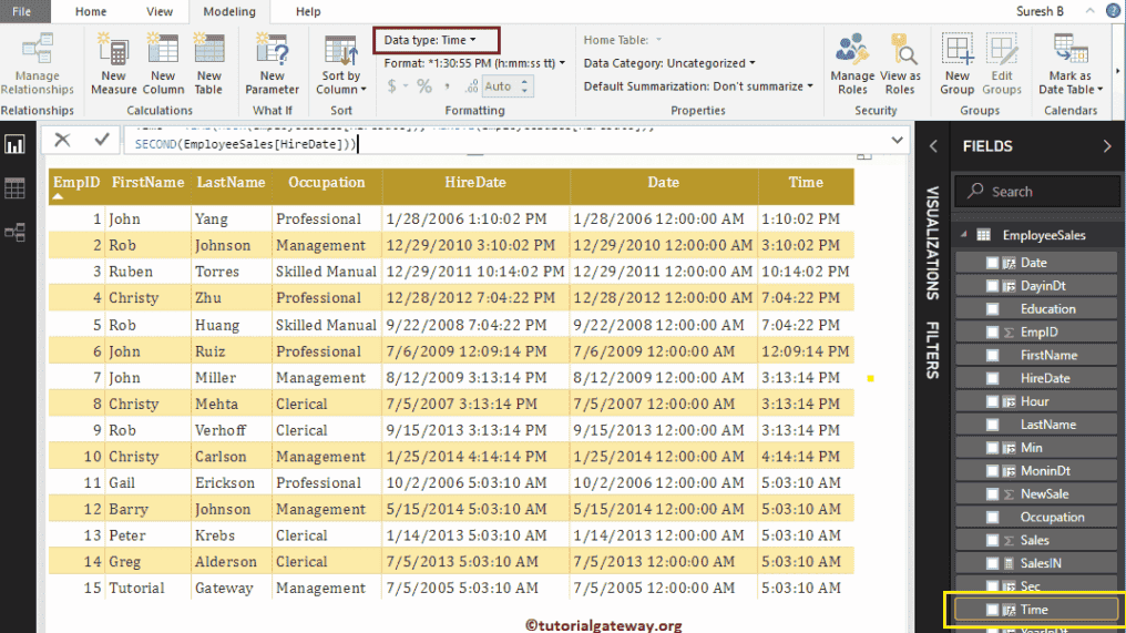 Power BI DAX Date and Time Functions 19