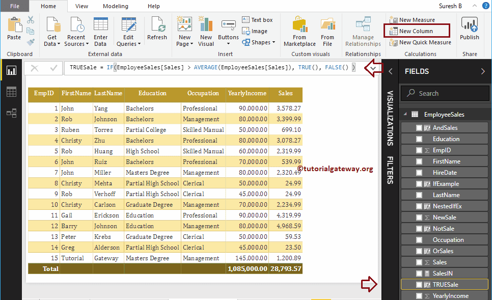 DAX Logical TRUE Function