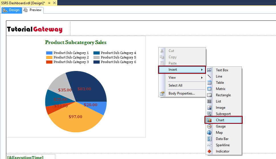 Add Bar Chart to Dashboard