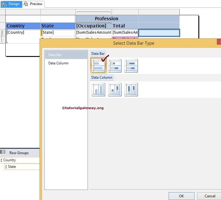 Select Data Bar Type 3