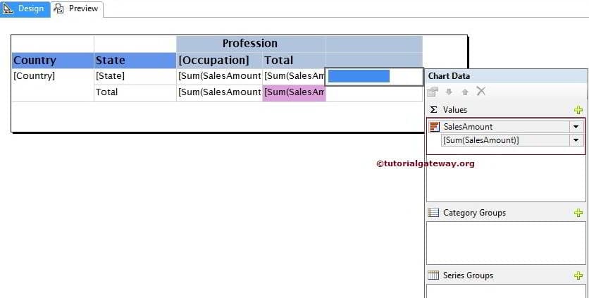 Data Bar in Matrix Report 4