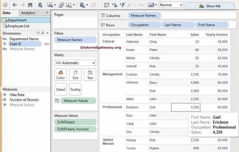 Data Blending using Alias Columns
