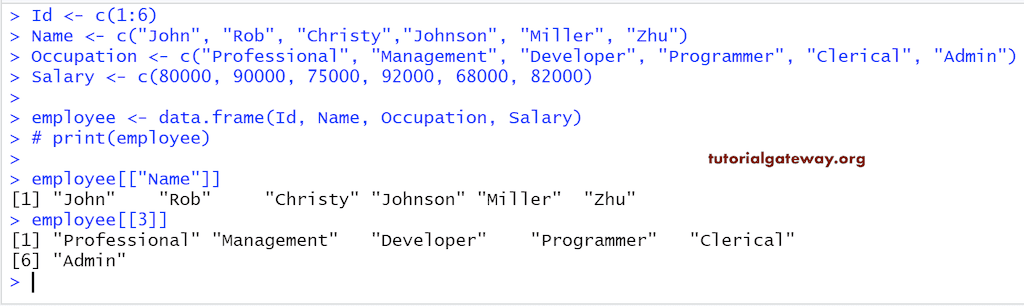 Access DF Elements using [[