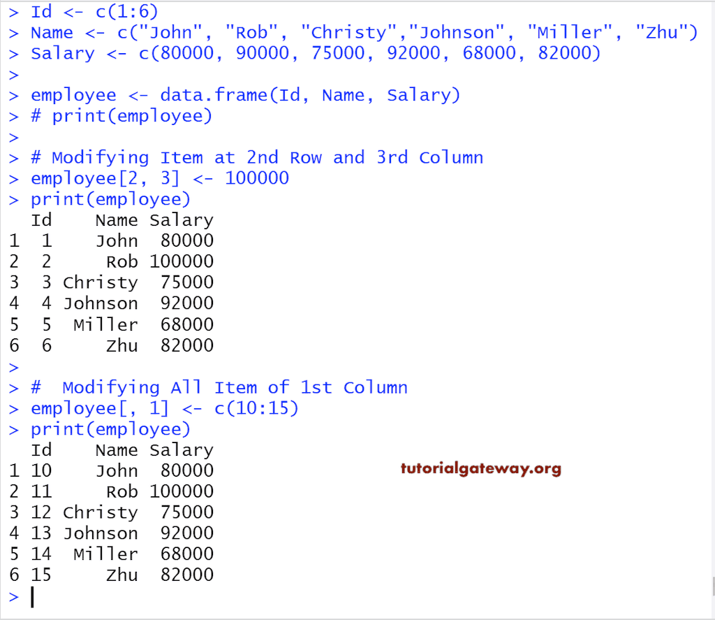Modify DF Elements 8