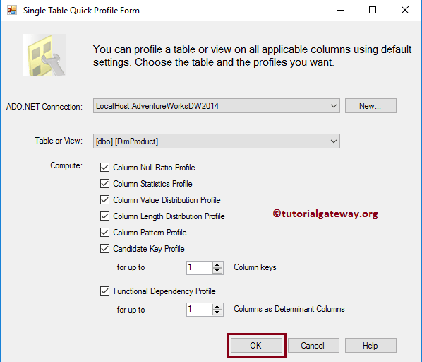 Data Profiling Task in SSIS 12