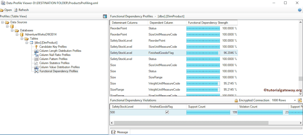 Data Profiling Task in SSIS 22