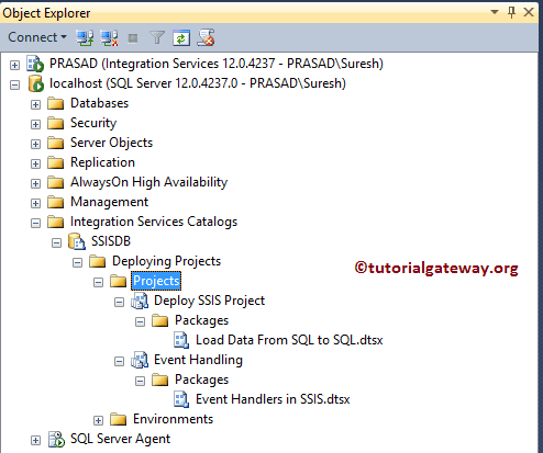 Deploy Package Using SQL Server 11