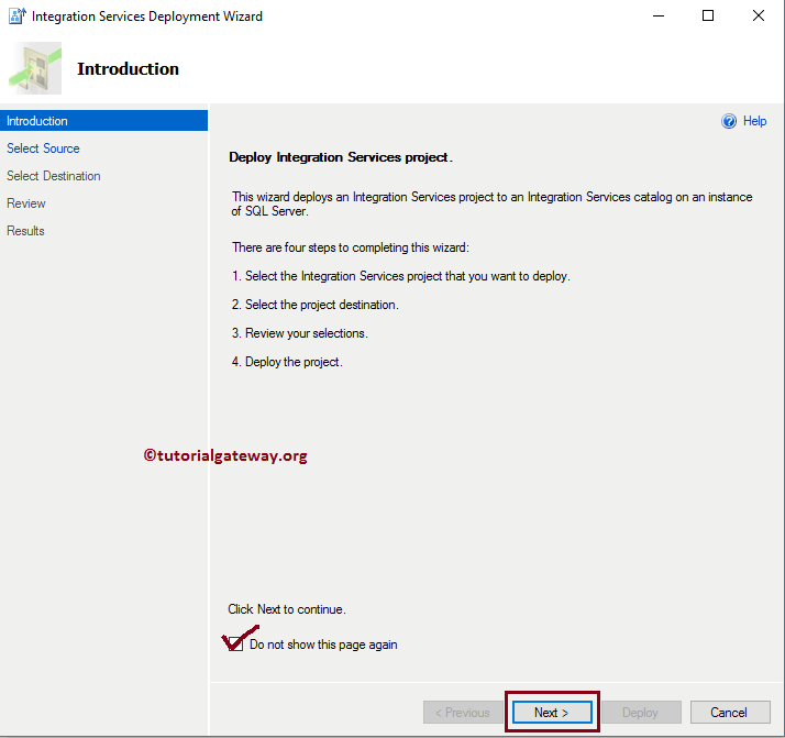 SSIS Package Deployment using BIDS 6