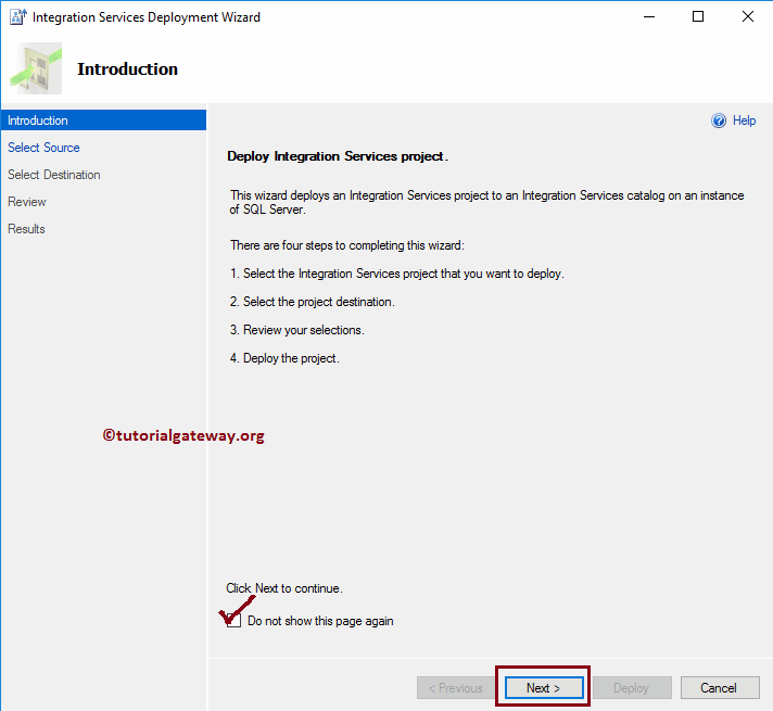 Introduction or welcome page of a wizard 4