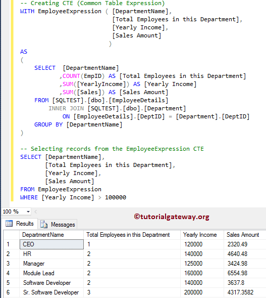 Difference between CTE, Temp Tables, Derived tables 7