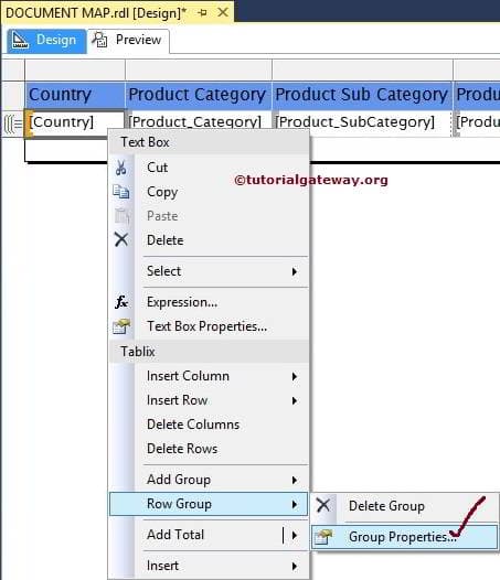 row group properties 2
