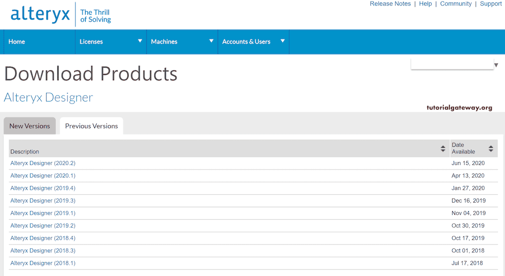 View Available Previous Version