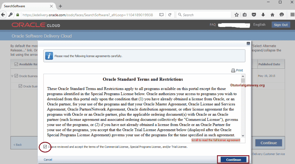 Accept the License agreement 9
