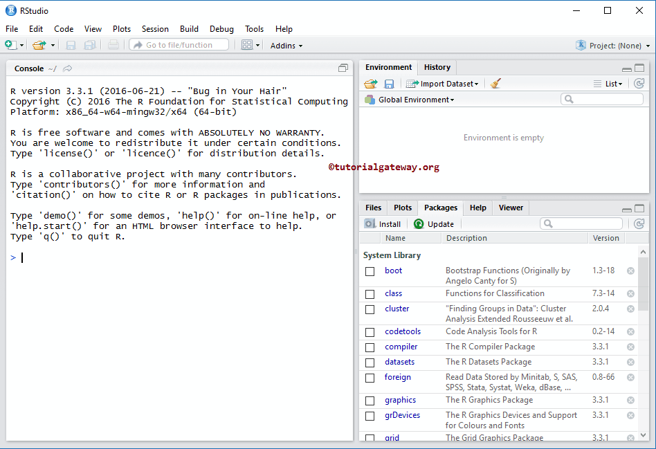 Download and install R Studio 10