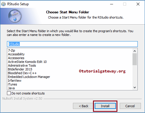 Download and install R Studio 8
