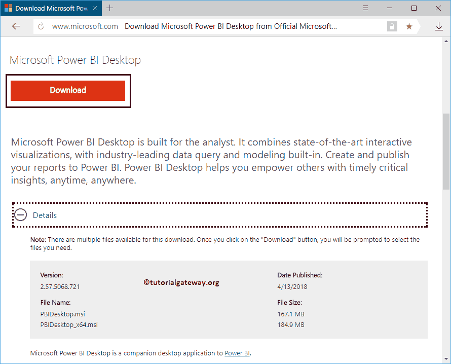 Check Desktop Version, File Size 2