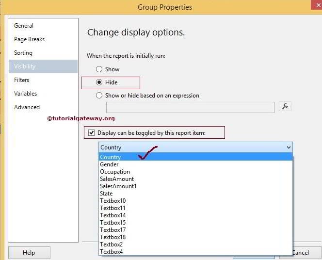Toggle matrix by column 7