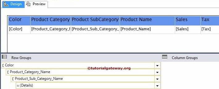 Drill Down Reports 2