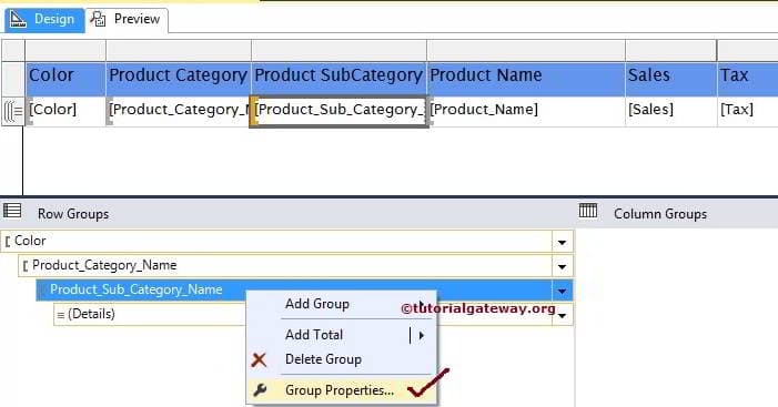 Drill Down Reports 6