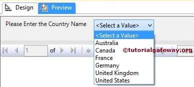 Drop Down List Parameters 4