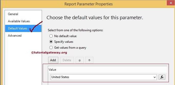 Drop Down List Parameters 6