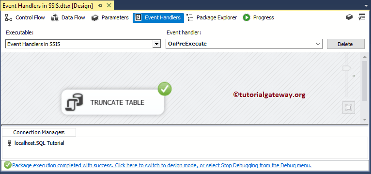 Event Handlers in SSIS 14