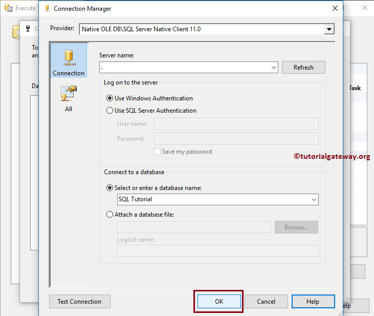 Select the Database 6